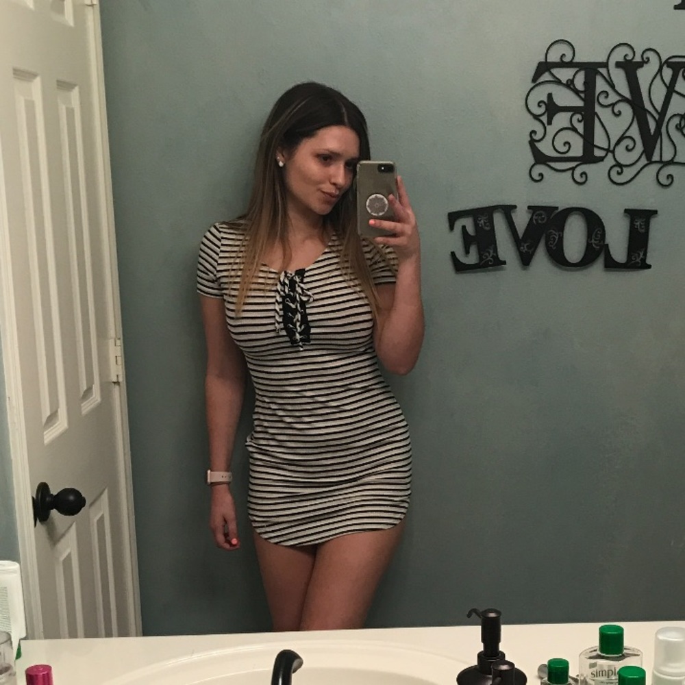 striped dress